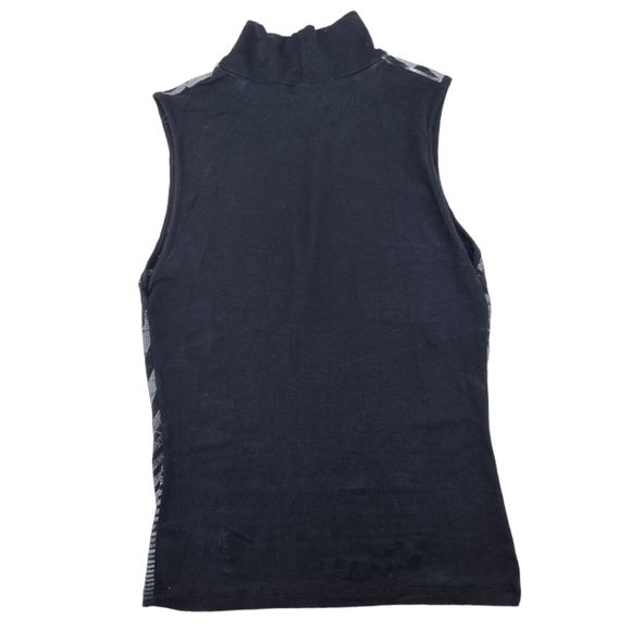 La Petite Francaise Sleeveless Mock Neck / Keyhole Shirt - Picture 7 of 8